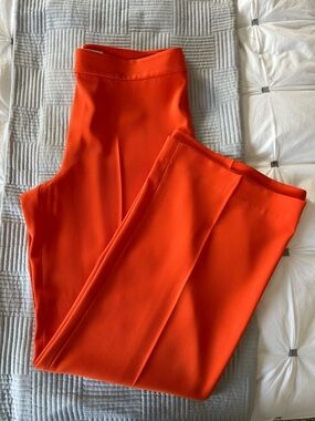 Zara Vibrant Orange Elegant Trousers